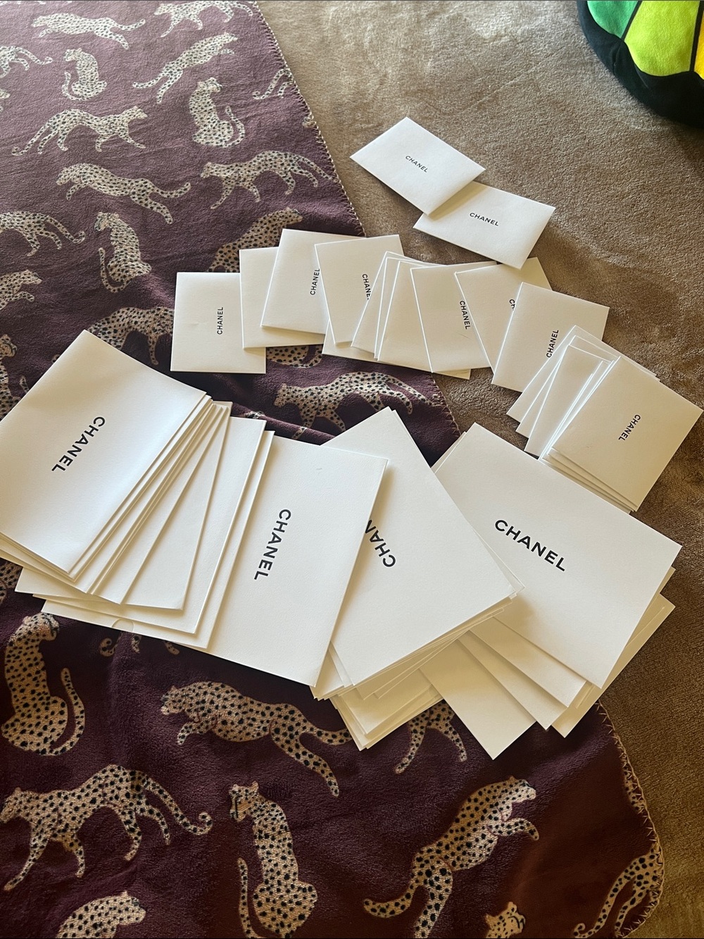 CHANEL White Branded Note Cards Assortment